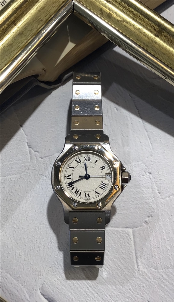 【VINTAGE 】カルティエのヴィンテージ時計 サントスオクタゴンSMをご紹介致します!【グランフロント大阪(梅田)】