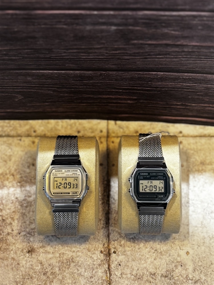 【CASIO】A158がメッシュバンドに進化。大人の手元にちょうどいい一本【グランフロント大阪(梅田)】