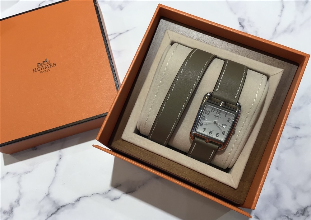 【VINTAGE】HERMESよりスクエアケースが特徴のケープコッドからドゥブルトゥールタイプをご紹介いたします♪【グランフロント大阪(梅田)】