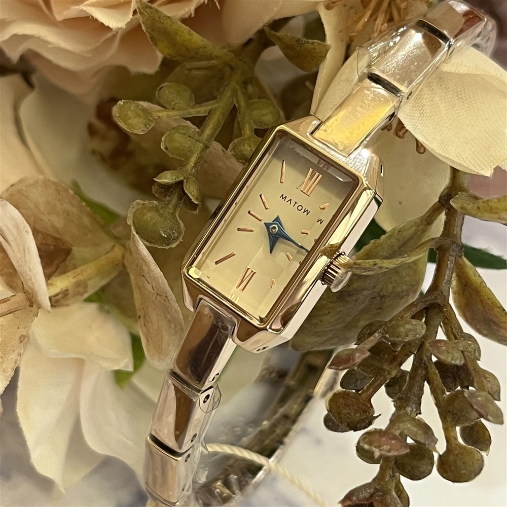 【MATOW】~TSUKI 清月/MINI SQUARE ROSE GOLD WHITE ~【福岡パルコ店】