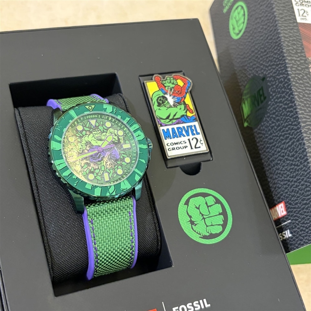 【FOSSIL】ハルク、ぶち壊せ！FOSSILとMARVELのコラボモデルが登場！【福岡パルコ店】