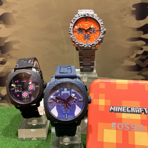【FOSSIL】マインクラフトコラボ入荷しております！！