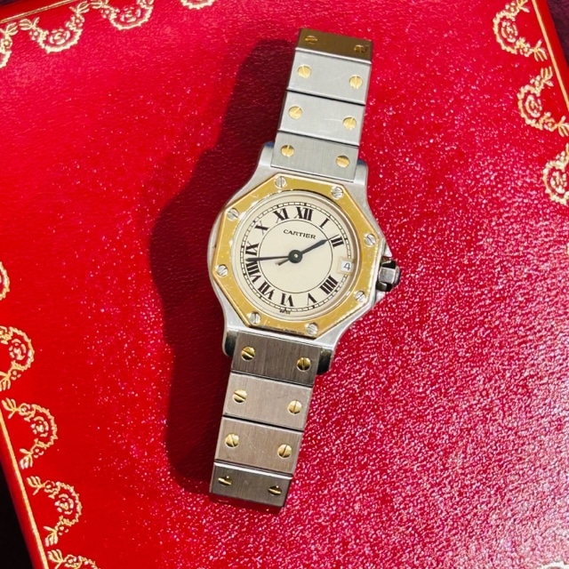 【ヴィンテージウォッチ】カルティエ サントスオクタゴン 入荷!