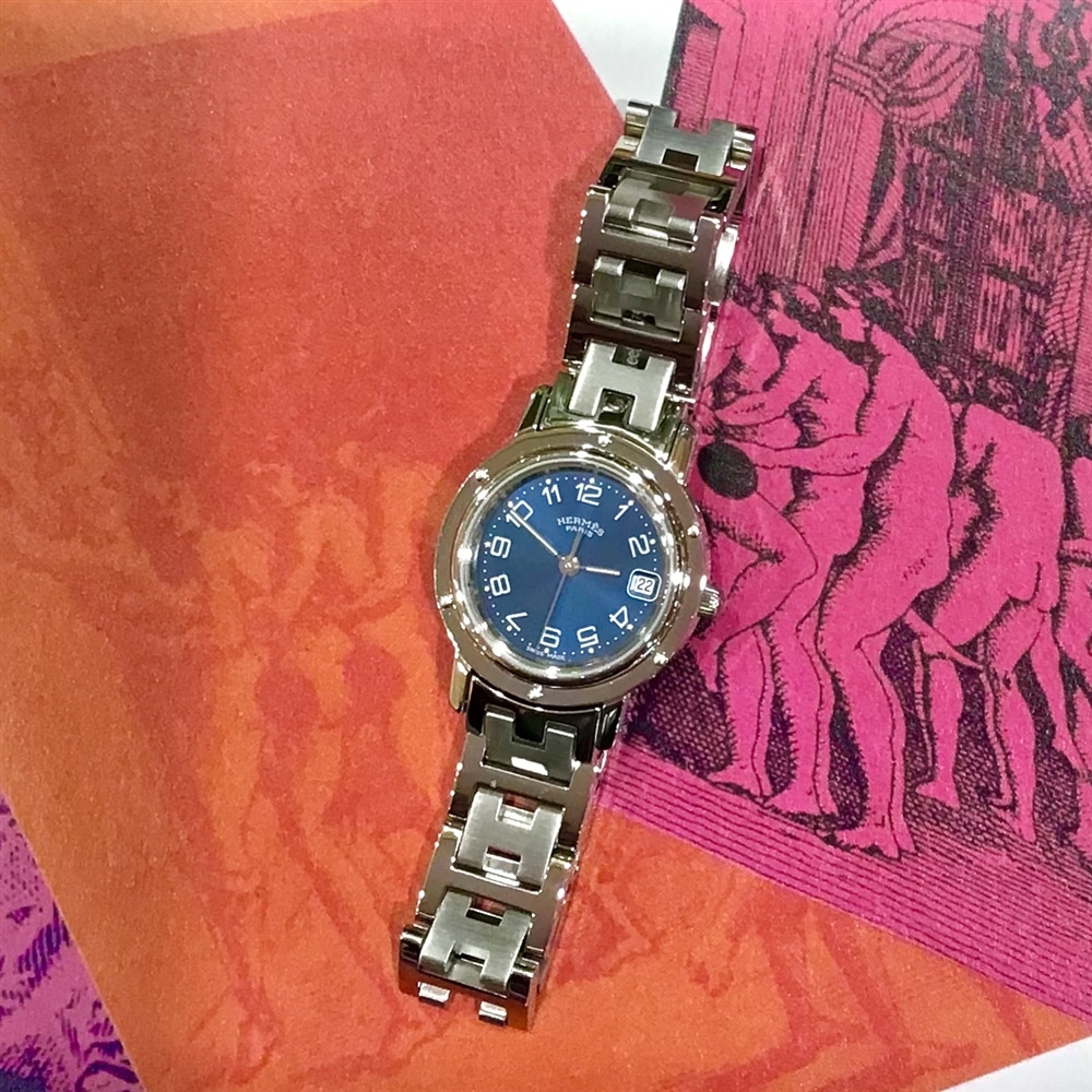 【HERMES vintages】ブルーダイヤル*クリッパー*