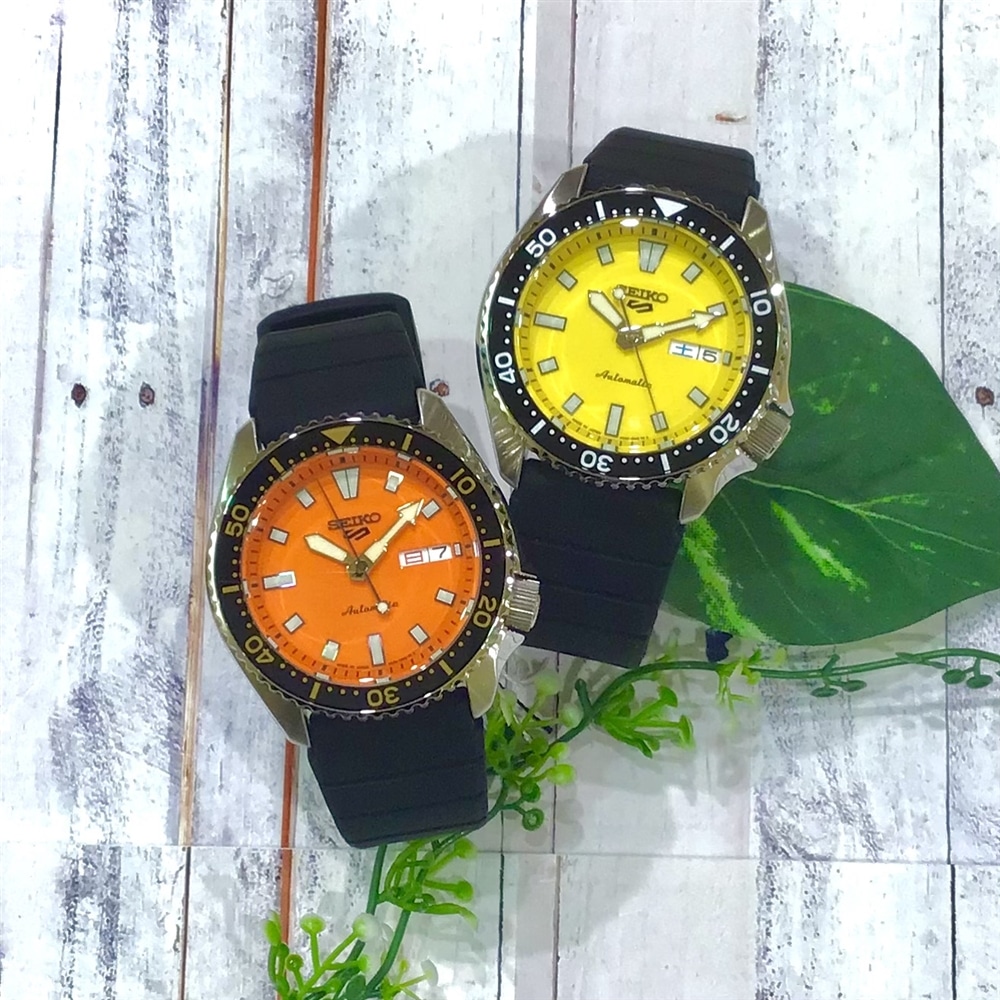 【SEIKO 5 SPORTS】new! SKX Series *orenge&lemon*
