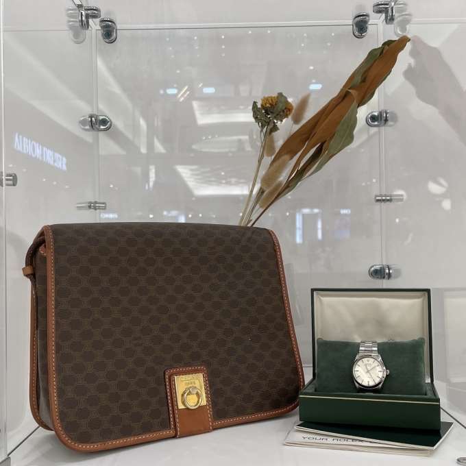【vintage bag】セリーヌ マカダムショルダーバッグ販売中!