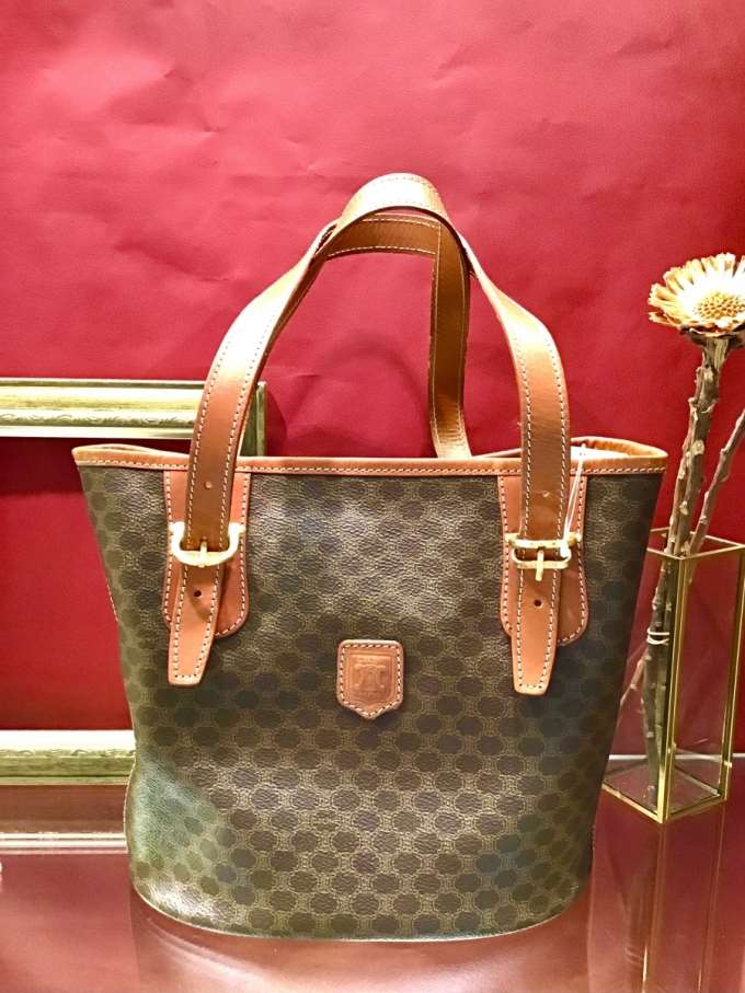 *CELINE vintages* マカダムトートバッグ